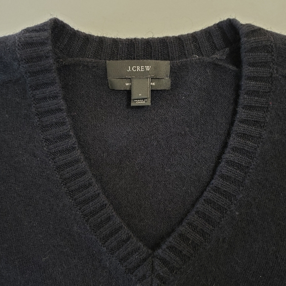 J Crew Wool with Cashmere Sweater in Dark Navy - Picture 5 of 6